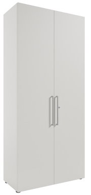 Hochschrank mit zwei Türen, seitliche Perspektive