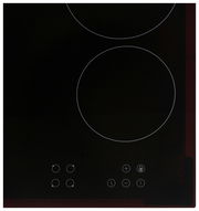 Glaskeramikkochfeld mit zwei Kochzonen und Touch-Bedienfeld, Draufsicht