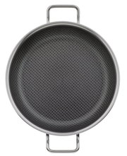 Servierpfanne XL CUT RESIST PU aus der Vogelperspektive mit Antihaftbeschichtung und zwei Griffen
