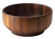 Schüssel aus Akazienholz, seitliche Perspektive