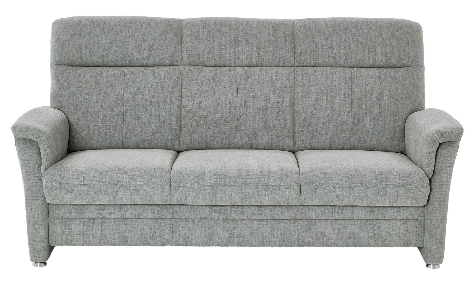 Graues 3-Sitzer-Sofa Beldomo ZARA, Frontalansicht