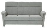 Graues 3-Sitzer-Sofa Beldomo ZARA, Frontalansicht