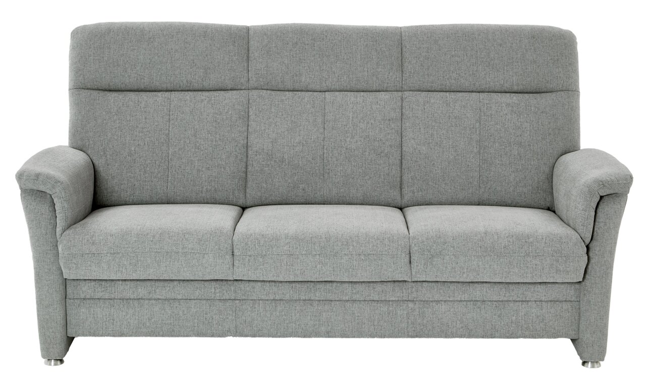 Graues 3-Sitzer-Sofa Beldomo ZARA, Frontalansicht