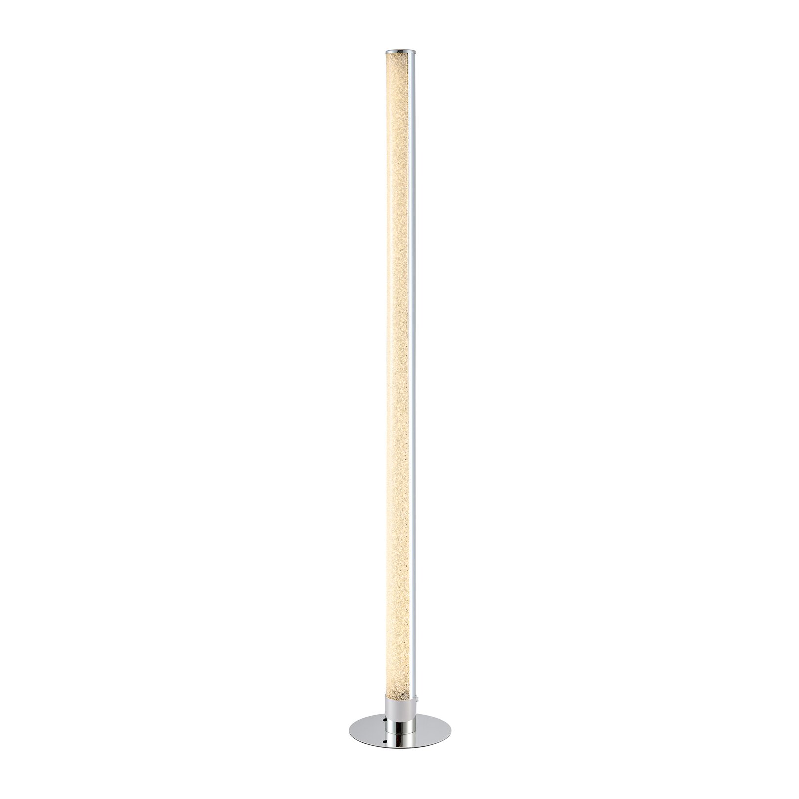 LED-Stehleuchte in schlankem, modernem Design, frontal abgebildet
