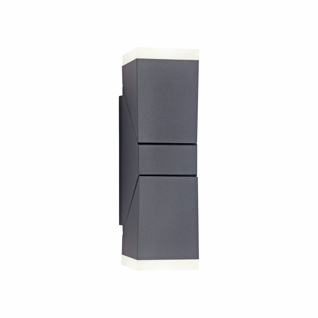 Paul Neuhaus Wand- und Deckenleuchte RYAN Anthrazitfarbene Wand- und Deckenleuchte in seitlicher Ansicht mit modernem, geometrischem Design.