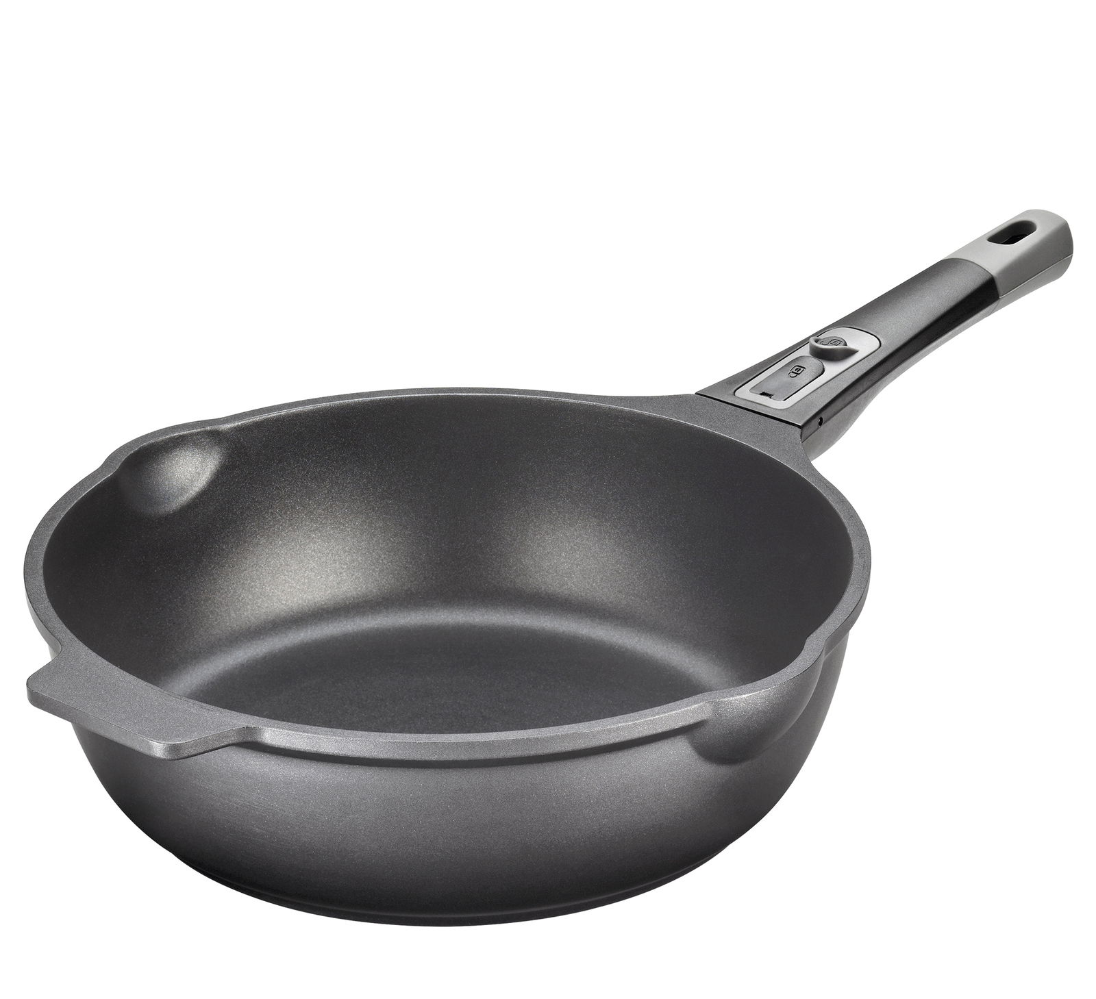 Bratpfanne MILANO hoch, 28 cm, von KÜCHENPROFI, seitliche Perspektive