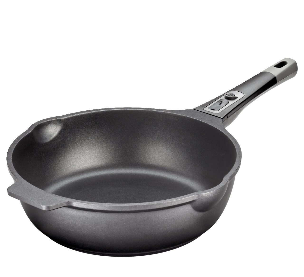 Bratpfanne MILANO hoch, 28 cm, von KÜCHENPROFI, seitliche Perspektive