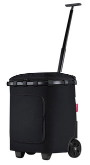 Schwarzer Carrycruiser Plus mit Teleskopgriff und Rädern, seitliche Perspektive