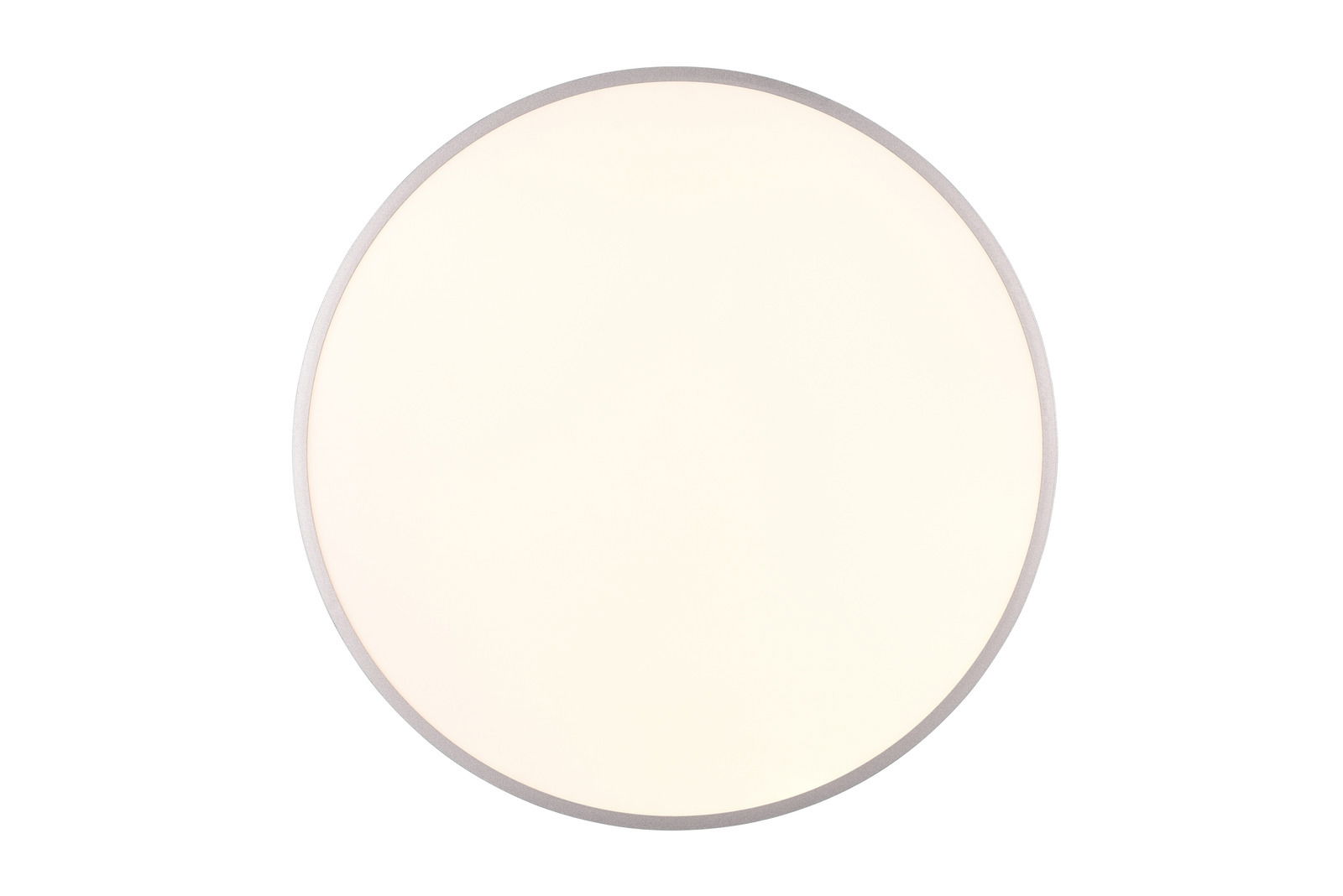 Runde Deckenleuchte YUMA in Draufsicht mit schlichtem Design und sanfter Beleuchtung.