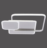 Moderne Deckenleuchte mit rechteckigem Design, seitliche Perspektive