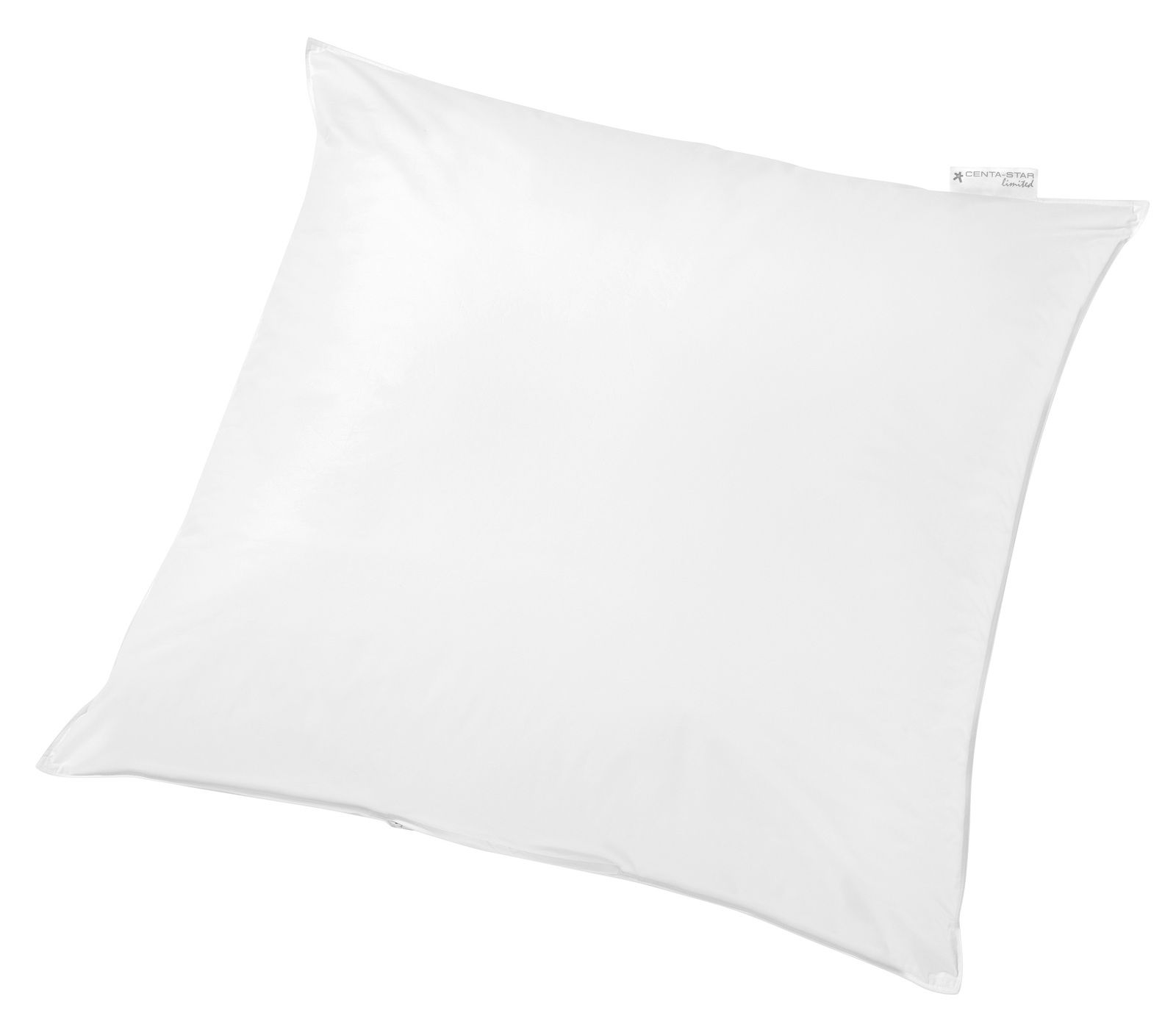 Centa Star Kopfkissen VEGAN DREAM Weißes Doppeltuch Kopfkissen 80x80cm in schräger Draufsicht