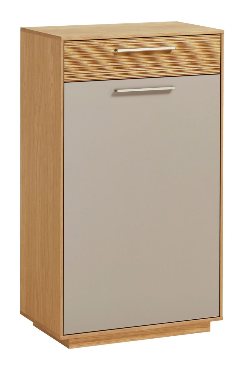 VOSS Schuhschrank LOVENO Moderner Schuhschrank aus Holz mit einer Schublade und einer Tür, frontal fotografiert.