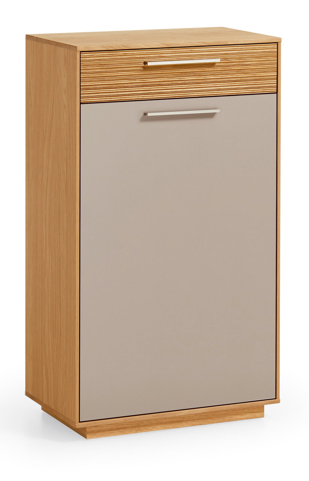 VOSS Schuhschrank LOVENO Moderner Schuhschrank aus Holz mit einer Schublade und einer Tür, frontal fotografiert.