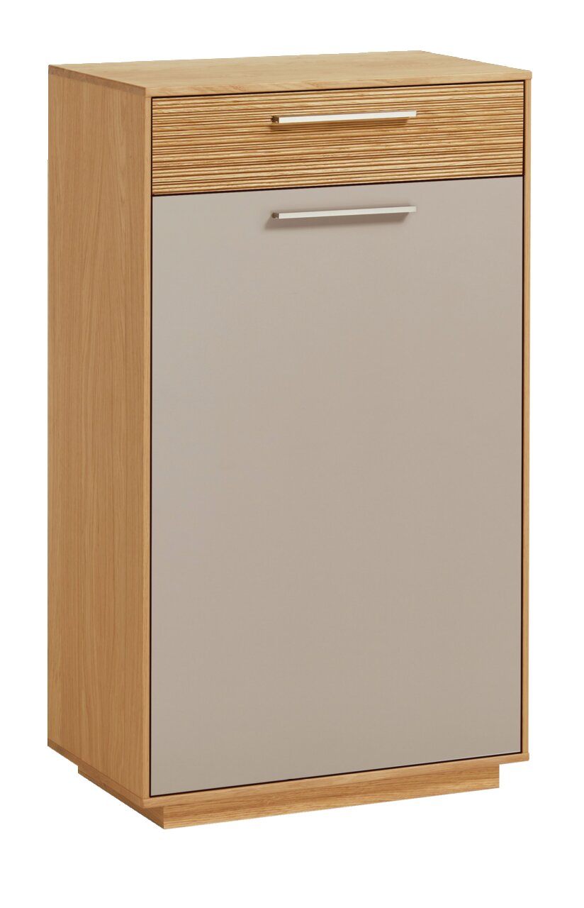 VOSS Schuhschrank LOVENO Moderner Schuhschrank aus Holz mit einer Schublade und einer Tür, frontal fotografiert.