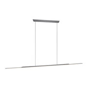 Moderne Pendelleuchte PURE Surface in minimalistischer Seitenansicht, mit schlankem, linearem Design und zwei dünnen Aufhängungen.