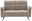 Zweiersofa in beige aus Stoff, Frontalansicht
