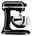 Schwarze Küchenmaschine Heavy Duty 5,2L, seitliche Ansicht