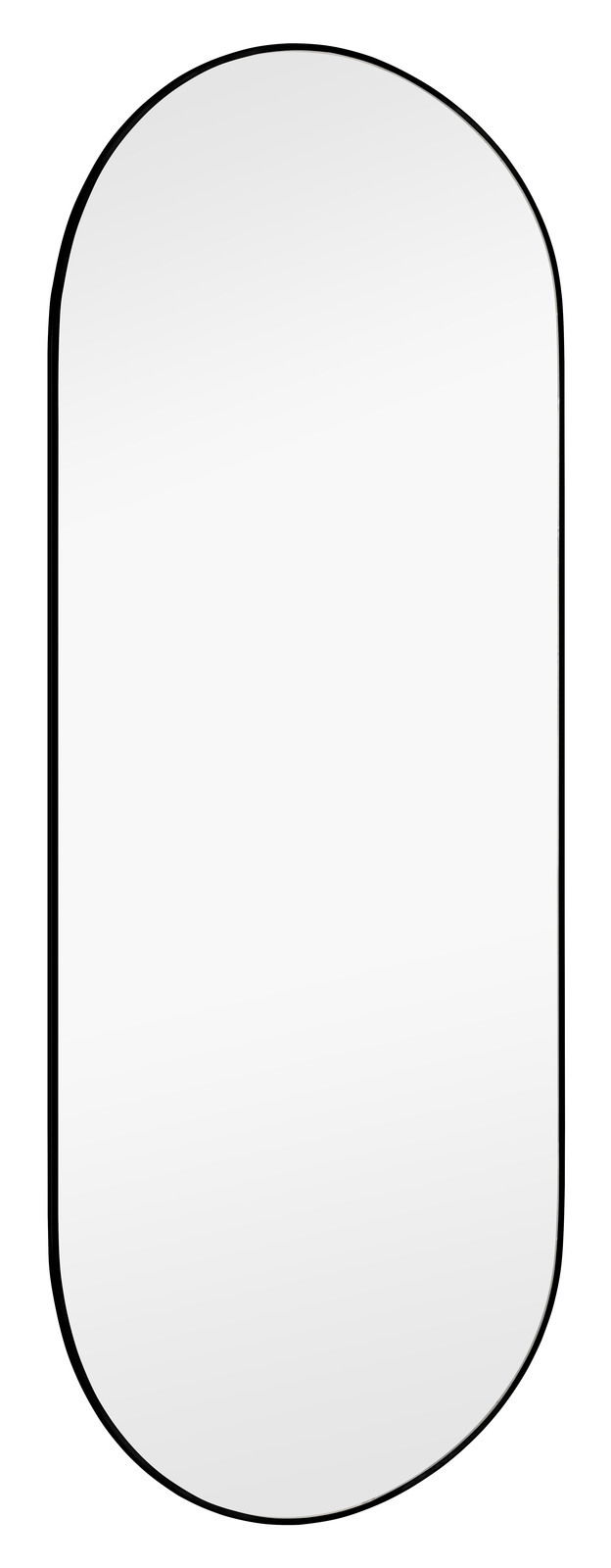 XORA Spiegel JOSIE Ovaler Spiegel mit schwarzem Rahmen, frontal betrachtet