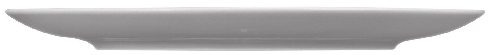 Seitenansicht eines runden Frühstückstellers mit einem Durchmesser von 22,5 cm