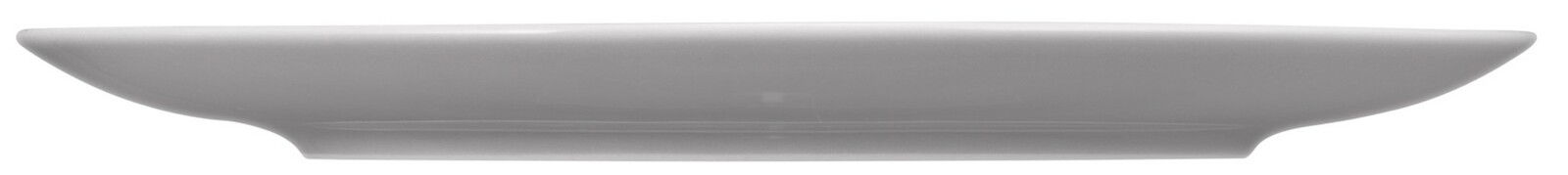 Seitenansicht eines runden Frühstückstellers mit einem Durchmesser von 22,5 cm