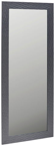 Großer rechteckiger Spiegel mit dekorativem, dunklem Rahmen, frontal abgebildet.