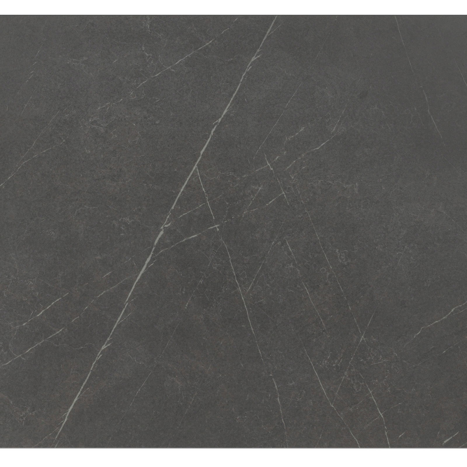 Draufsicht auf eine dunkelgraue Tischplatte mit feiner Marmorierung, geeignet für einen Gartentisch.