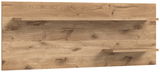Wandboard aus Holz mit zwei Regalböden, perspektivisch von vorne betrachtet