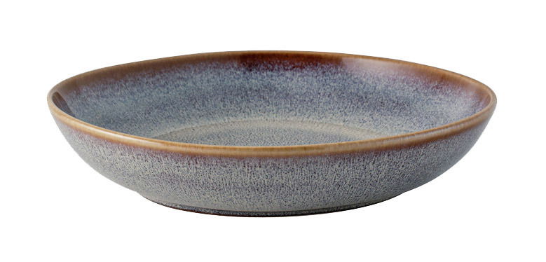 Like by Villeroy & Boch Schale flach LAVE BEIGE Beige Obstschale Lave 470ml, seitliche Perspektive