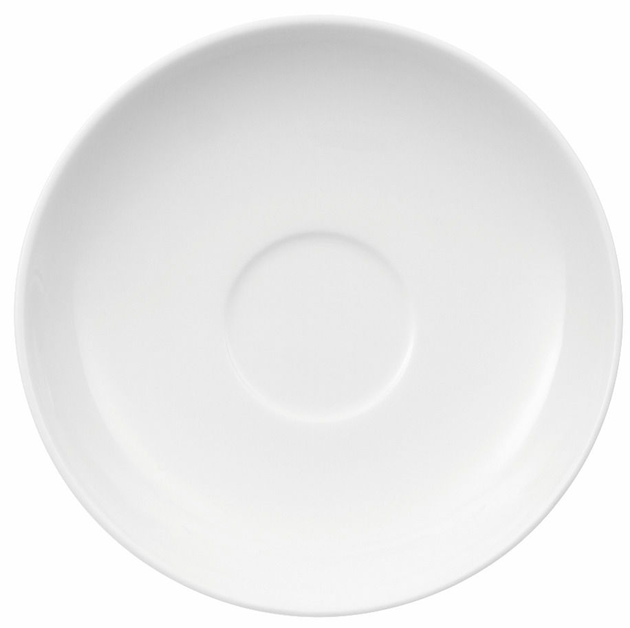 Villeroy & Boch Espressountertasse NOBLESSE Weiße Mokka-Espressountertasse aus Porzellan, Draufsicht