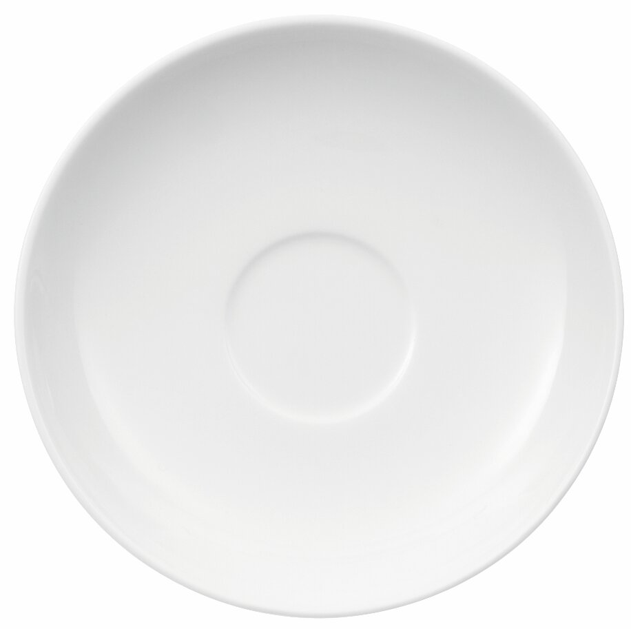 Villeroy & Boch Espressountertasse NOBLESSE Weiße Mokka-Espressountertasse aus Porzellan, Draufsicht