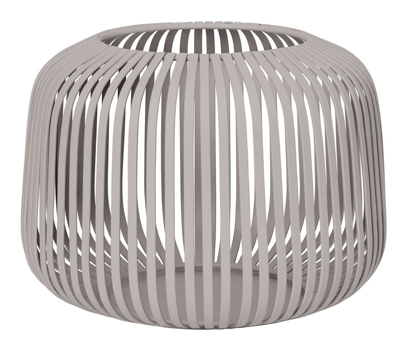 blomus Laterne XS LITO Moderne Laterne aus der Blomus LITO Serie in XS, seitliche Perspektive, mit eleganten, vertikalen Streben in einem hellen Farbton.