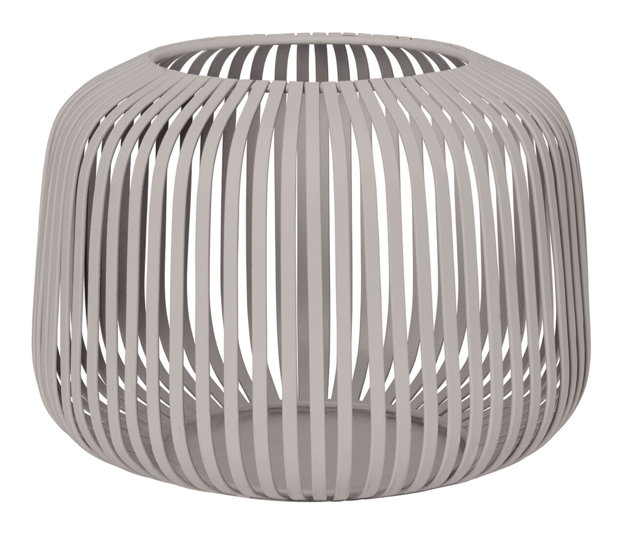 blomus Laterne XS LITO Moderne Laterne aus der Blomus LITO Serie in XS, seitliche Perspektive, mit eleganten, vertikalen Streben in einem hellen Farbton.