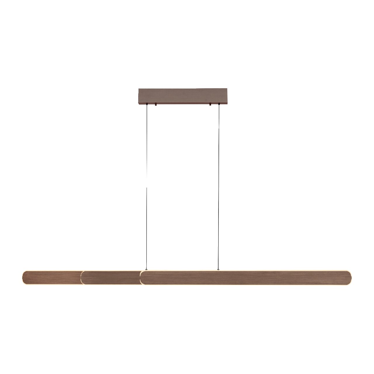 Moderne Pendelleuchte ADRIANA ROUND in minimalistischer, horizontaler Ausrichtung, seitliche Perspektive.