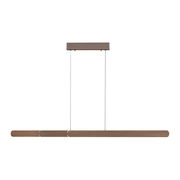 Moderne Pendelleuchte ADRIANA ROUND in minimalistischer, horizontaler Ausrichtung, seitliche Perspektive.