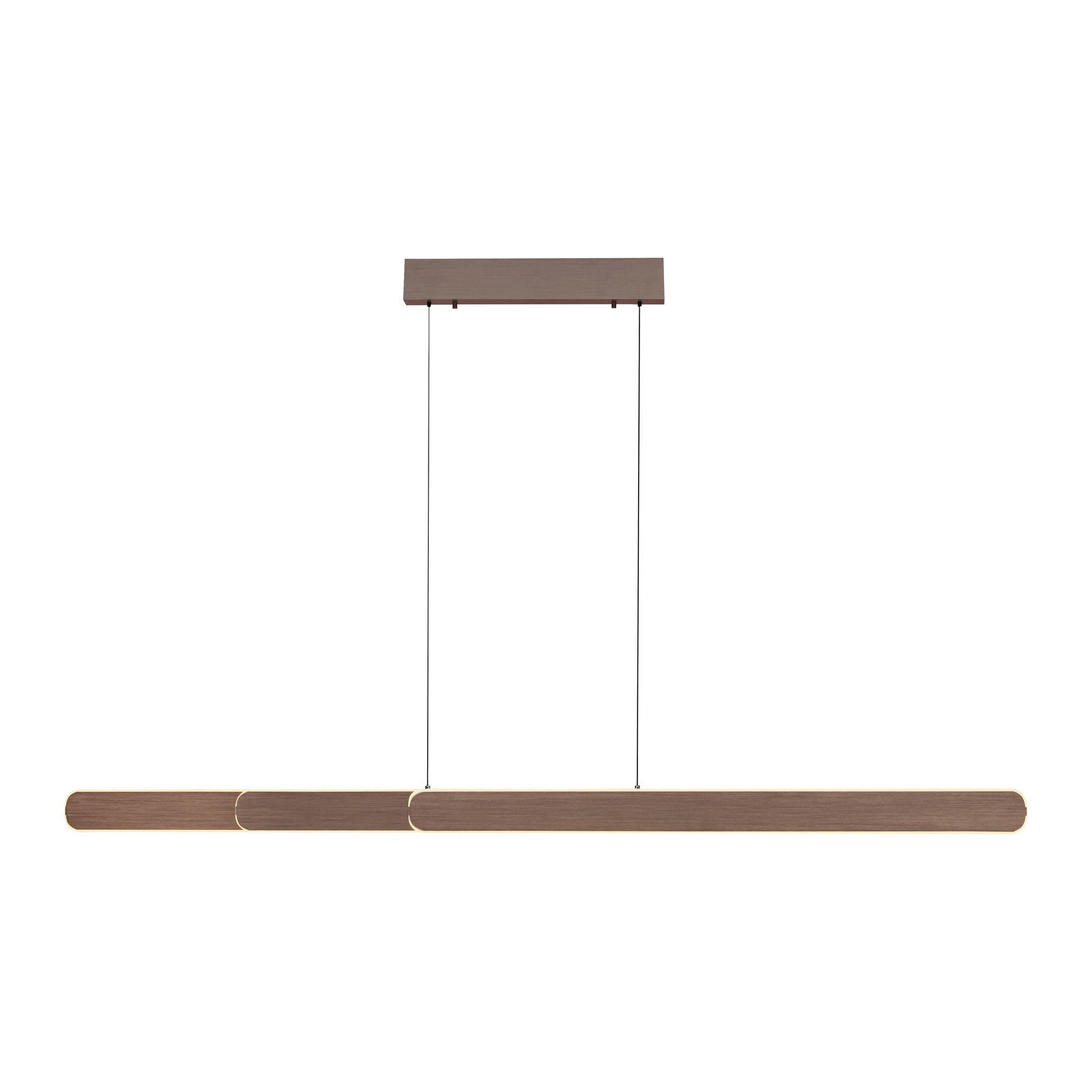 Moderne Pendelleuchte ADRIANA ROUND in minimalistischer, horizontaler Ausrichtung, seitliche Perspektive.