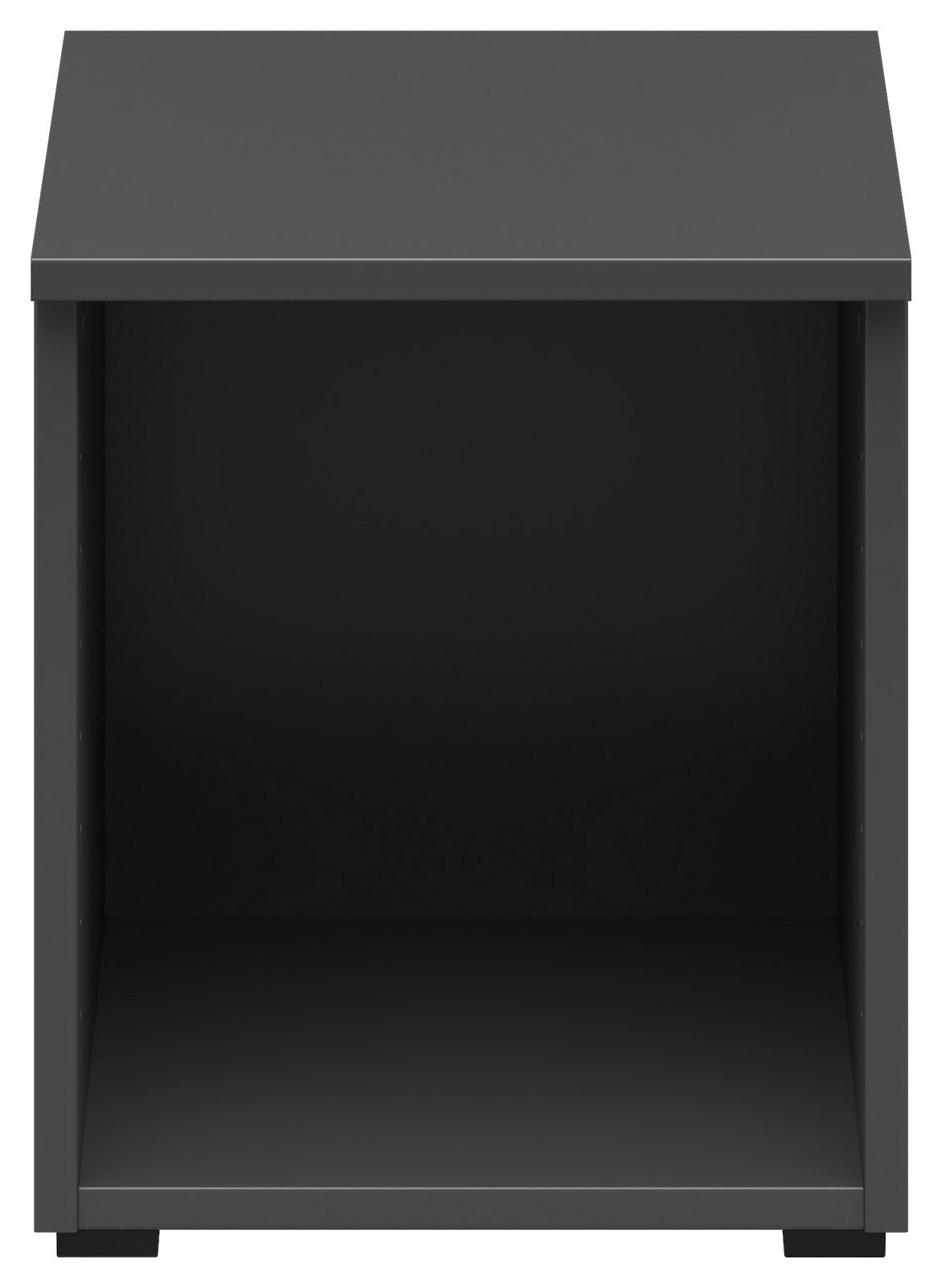 Carryhome Regalaufsatz MULTISTAURAUM Schwarzer Regalaufsatz aus Metall, frontal betrachtet