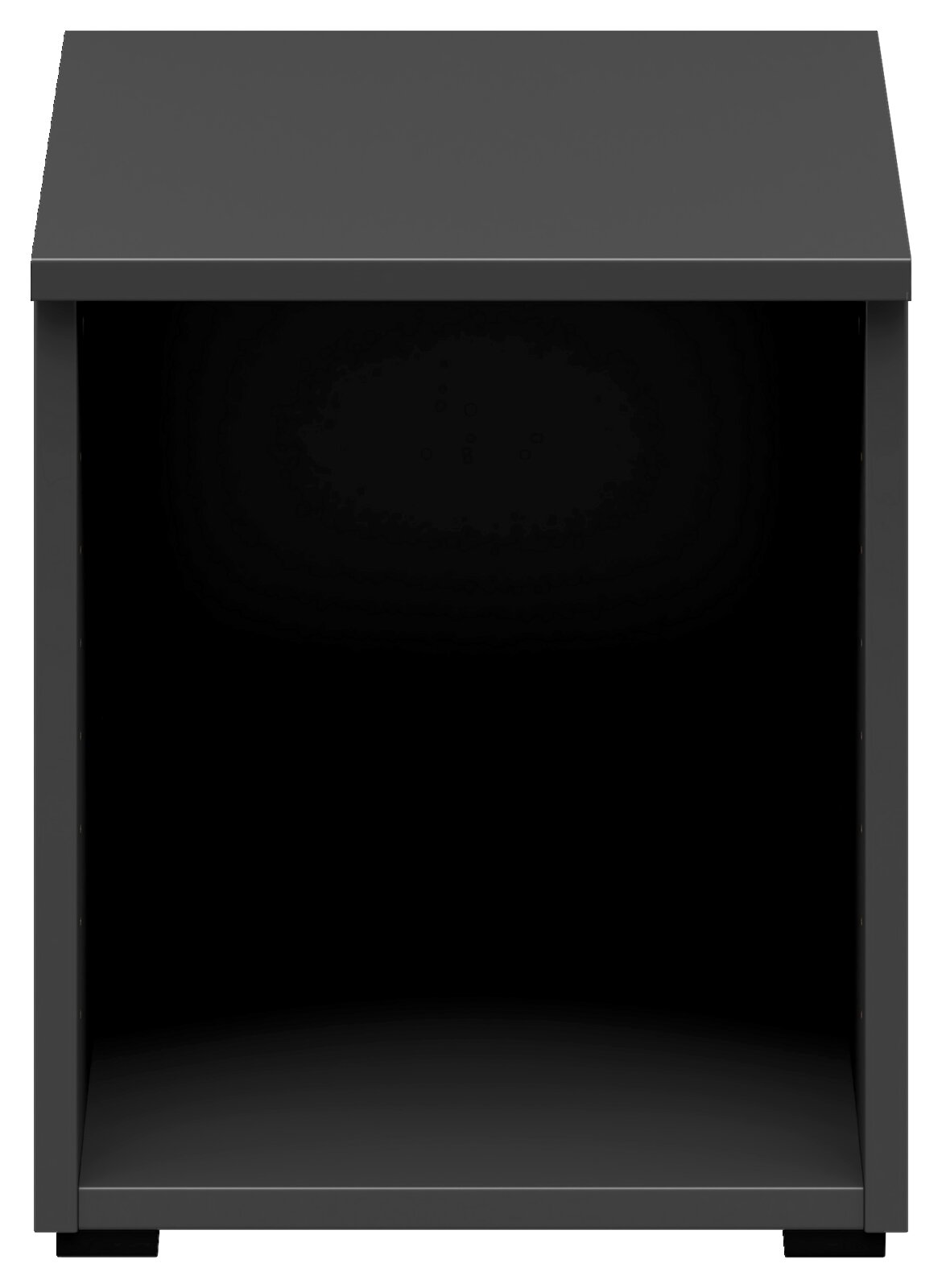 Carryhome Regalaufsatz MULTISTAURAUM Schwarzer Regalaufsatz aus Metall, frontal betrachtet