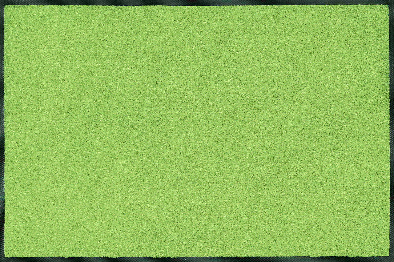 Fußmatte in Apfelgrün aus der Vogelperspektive
