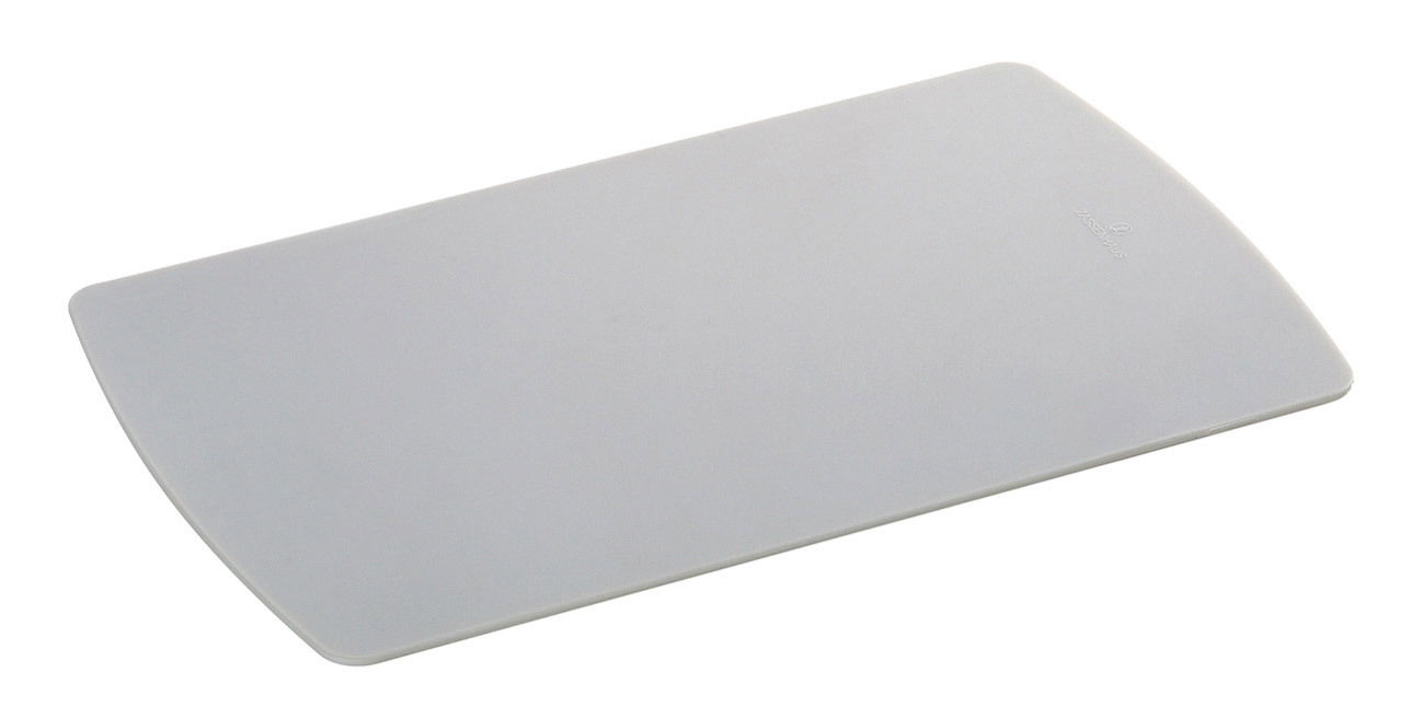 Graue Schneidmatte, rechteckig, 25x16cm, in schräger Draufsicht