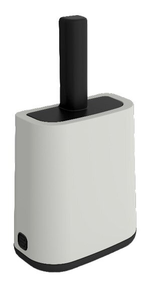 Katzenstreu Reinigungsset in modernem Design, seitliche Perspektive