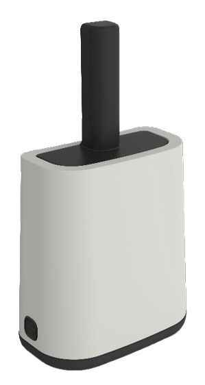 Katzenstreu Reinigungsset in modernem Design, seitliche Perspektive