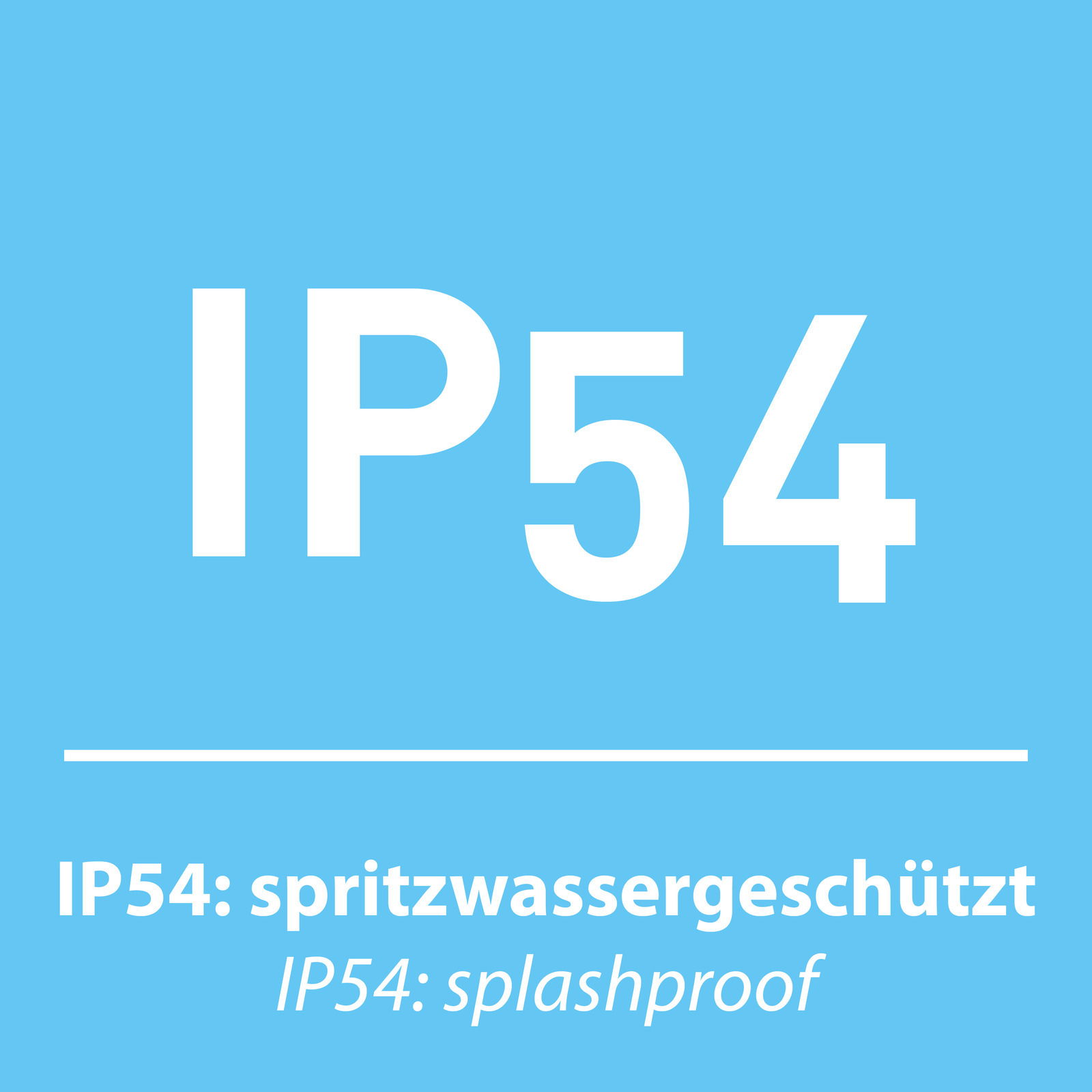 IP54-Zertifizierung für spritzwassergeschützte Akku-Tischleuchte EURIA, Vorderansicht