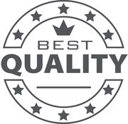 Best Quality Siegel mit Sternen und Krone, Vorderansicht