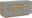 Modernes Sideboard in Grau mit Holzdetails, Frontansicht