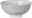 Graue Beilagenschale mit 12 cm Durchmesser, seitliche Perspektive