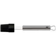 Silikon-Backpinsel PROFI PLUS in Seitenansicht mit schwarzem Silikonkopf und Edelstahlgriff.