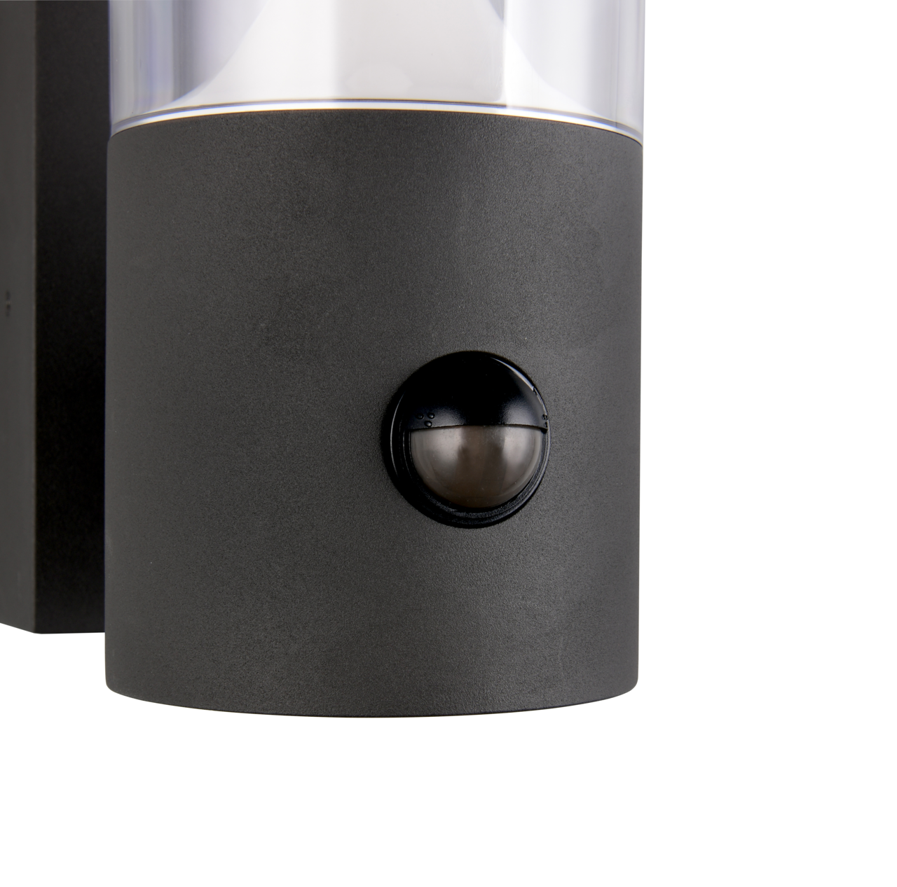 Trio Leuchten LED-Aussenwandleuchte TAGUS Nahaufnahme einer LED-Außenwandleuchte mit Bewegungssensor, seitliche Perspektive