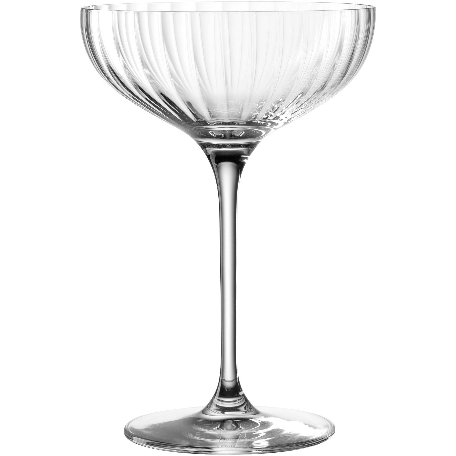 Leonardo Champagnerschale POESIA Elegante Champagnerschale POESIA 260ml aus klarem Glas, seitliche Ansicht