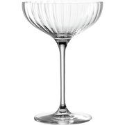 Elegante Champagnerschale POESIA 260ml aus klarem Glas, seitliche Ansicht