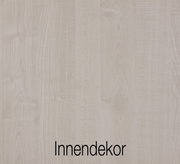 Holzdekor in heller Farbe, Nahaufnahme, perspektivisch von oben betrachtet